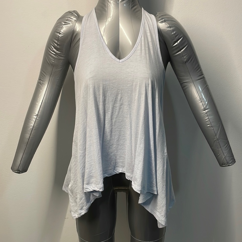 Asymmetrical racer back tank